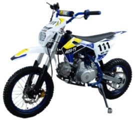 Мотоцикл PIT ATV-TY белый, синий, желтый
