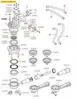 Прокладка 0105 SILICONE красная толщ. 1.78 mm-внутр. ø 6.07 mm 1186611 Nuova Simonelli - Victoria Arduino3