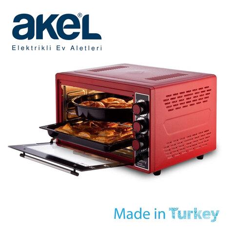 Духовой шкаф - мини-печь электрический AKEL AF440 {40 литров, таймер, термостат, пр-во Турция} (Белый)