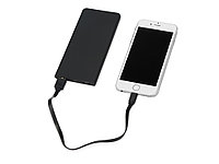 Портативное зарядное устройство с синей подсветкой логотипа Faros, soft-touch, 4000 mAh1