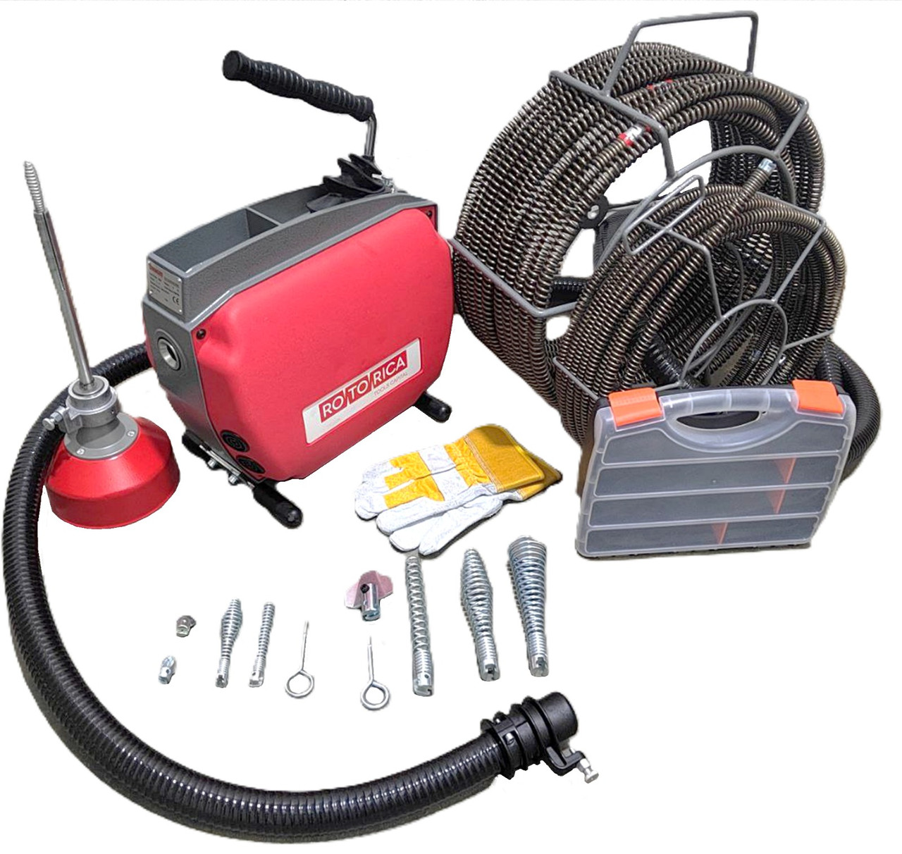 Прочистная машина Ritter Cleaner 150 для труб 20-150мм, с комплектом 16-22мм принадлежностей