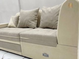 TM Lux диван модульный 581517962, обивка ткань, 80х200х250 см, бежевый, коричневый2