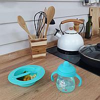 Поильник- непроливайка с ручками от Uviton (мятный) 1шт2