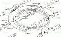 Опорно-поворотный круг Hyundai R220LC, 81Q6-01050.1