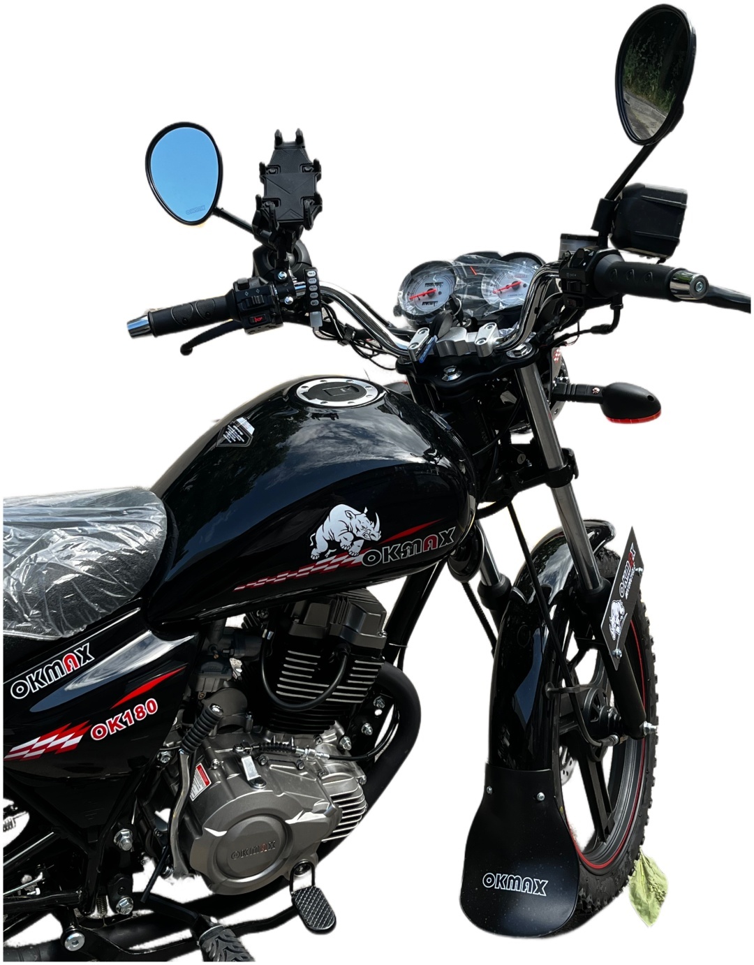 Мотоцикл BamX Okmax OK-180 черный, красный