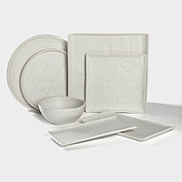 Блюдо для подачи Magistro Slate, d=22.5 см, фарфор, белое5