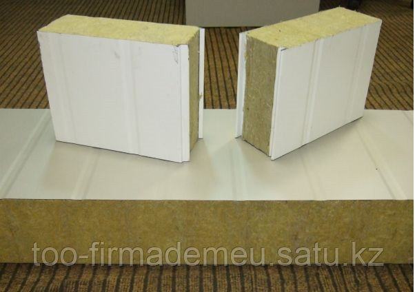 Сэндвич панели со спец. замками стеновые (минвата) 0,45-1200*100