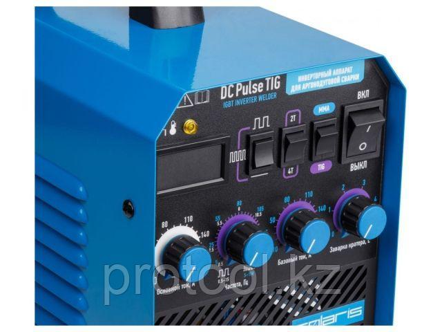 Инверторный аппарат аргонодуговой сварки SOLARIS TIG-200P (DC TIG; HF; Pulse; MMA; 180 A; 150 В-240 В)