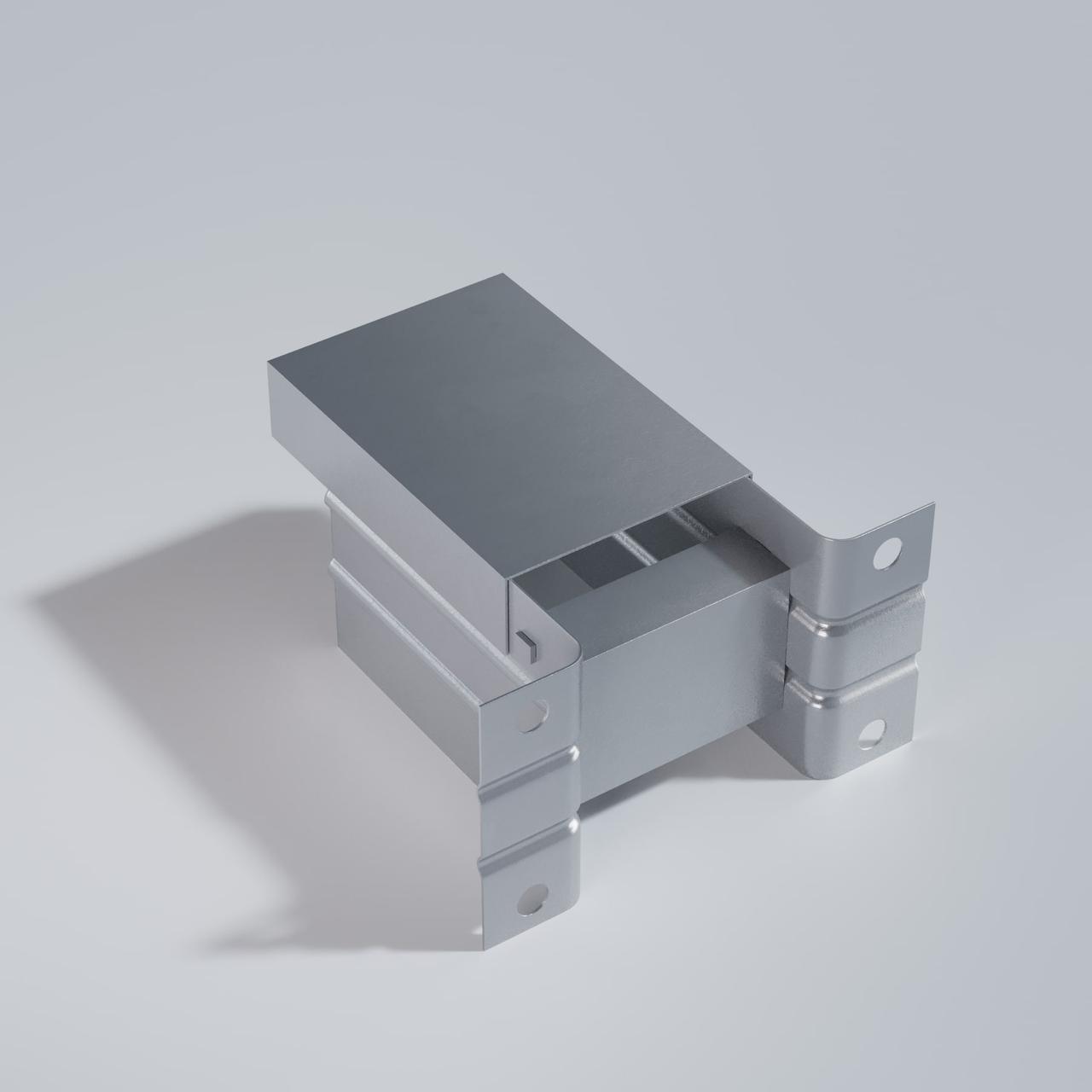 Кронштейн крепежный межэтажный оцинкованный ККМ 150*40*100*2 мм