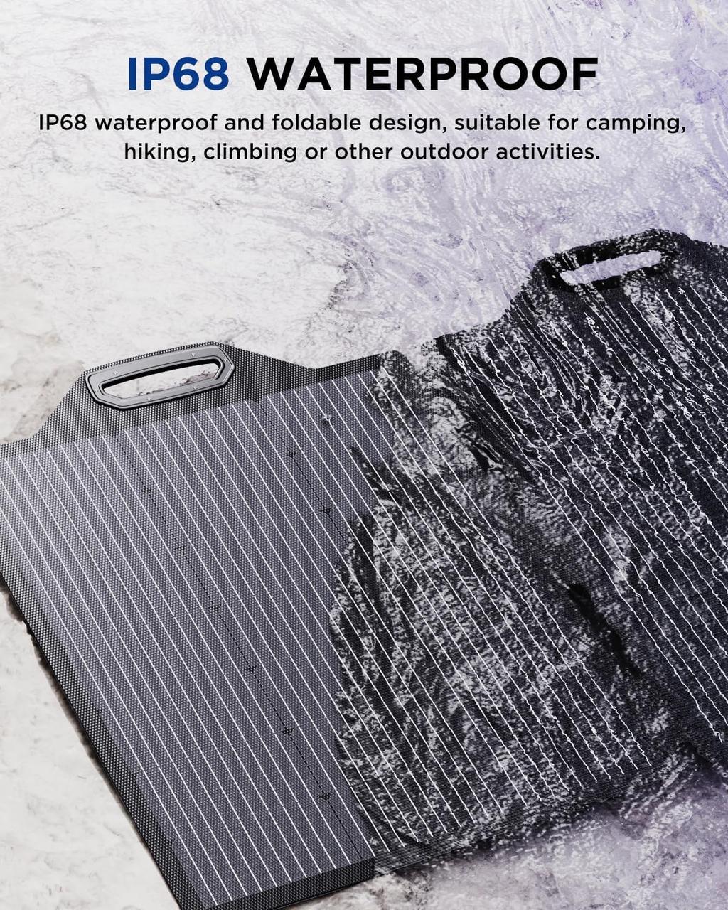 Складная солнечная панель BigBlue SolarPowa 150 с подставкой (Мощность: 150 Вт, IP68, разъем: MC4)