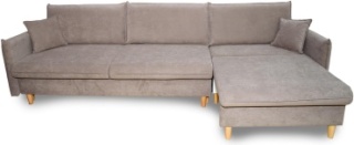 Nurjol 01 Home диван прямой Bereke, обивка велюр, 80х280х85 см, бежевый3