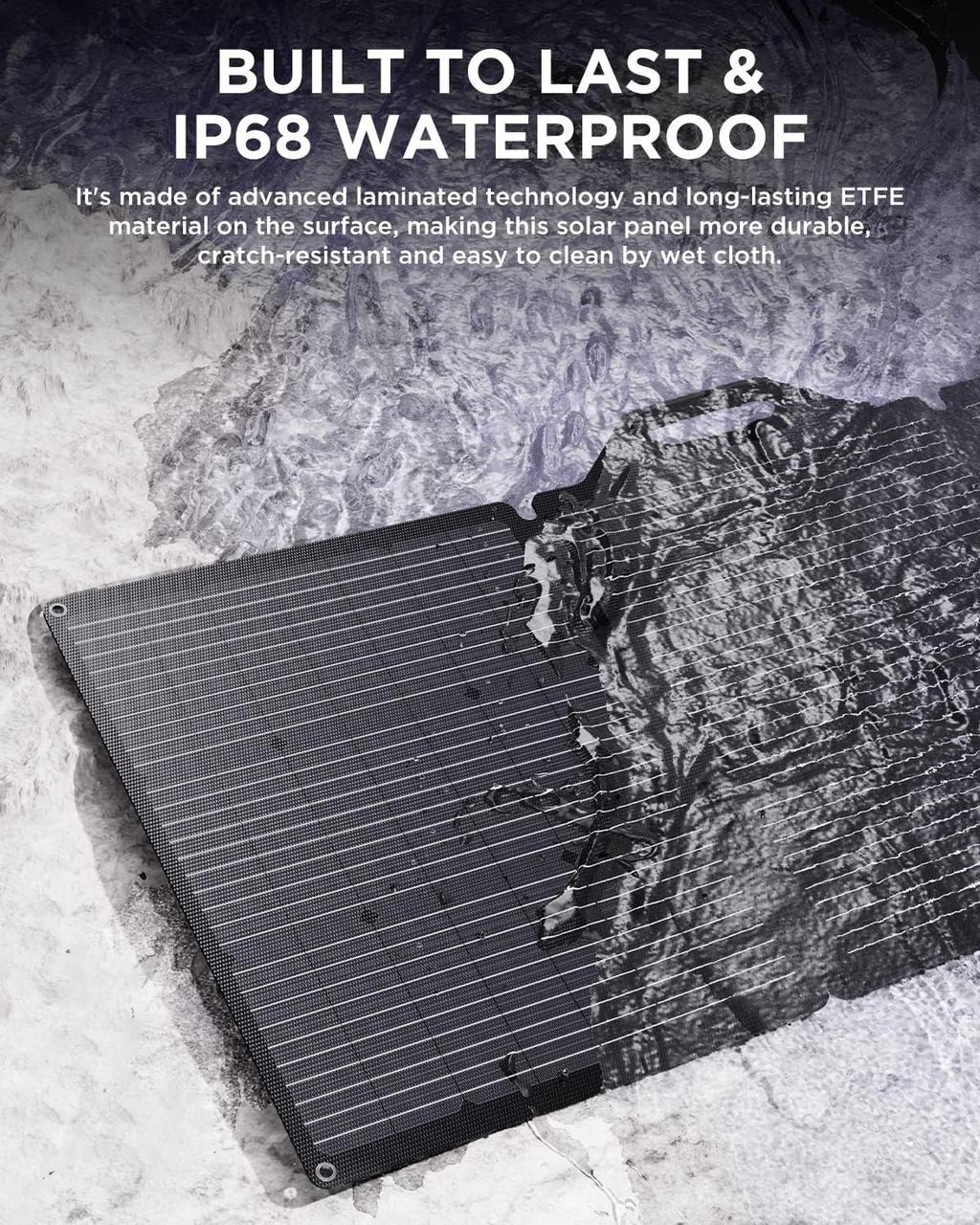 Складная солнечная панель BigBlue SolarPowa 200 с подставкой (Мощность: 200 Вт, IP68, разъем: MC4)