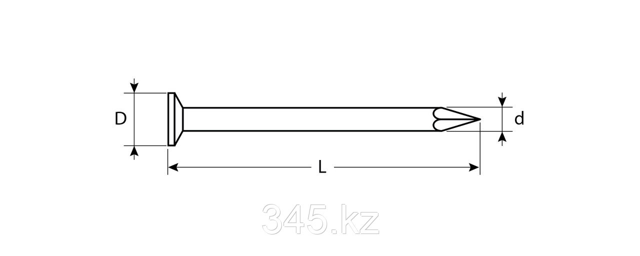ЗУБР ГОСТ 4028-63, 80 x 3 мм, цинк, 5 кг, строительные гвозди (305030-30-080)
