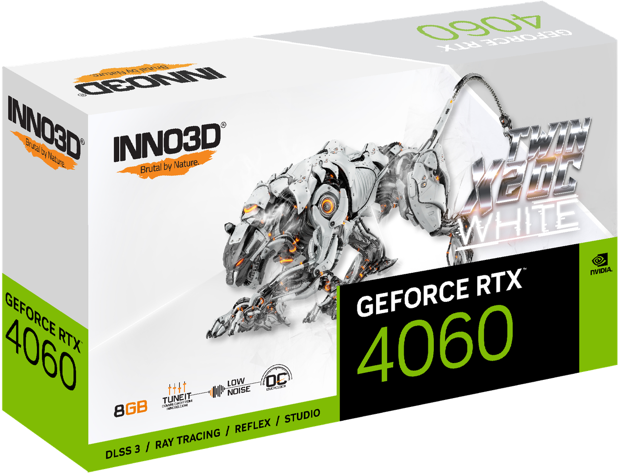 Видеокарта INNO3D GeForce RTX 4060 8GB GDDR6 TWIN X2 OC WHITE