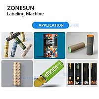 Машина для наклейки этикеток на круглые бутылки с бумажными банками ZONESUN ZS-ZGL75