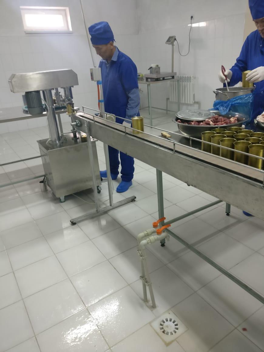 Комплект оборудования для производства тушенки в жестяные банки 2000 кг/смена