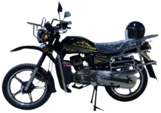 Мотоцикл Almotor ALR200 черный, золотистый