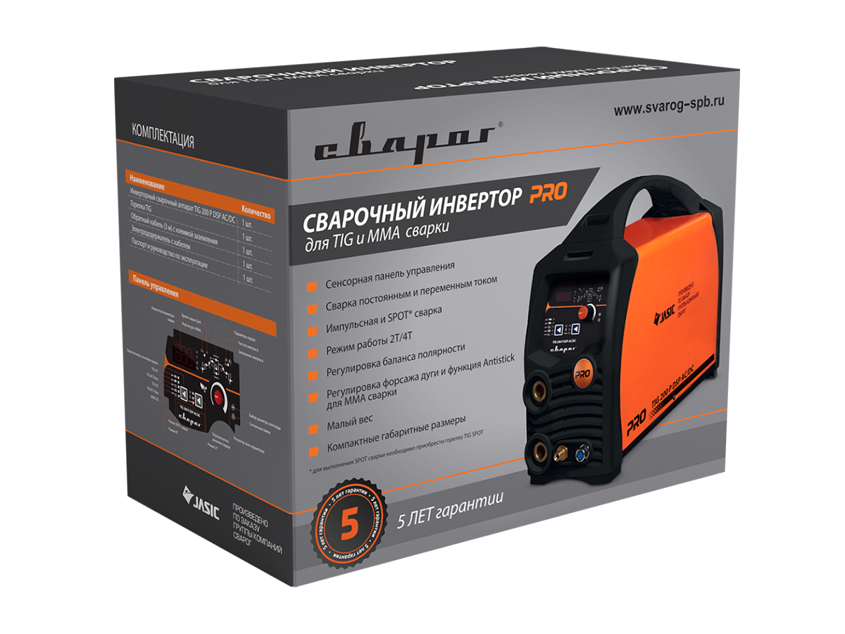 Сварочный инвертор Сварог PRO TIG 200 P DSP AC/DC (E201)