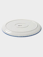 Блюдо овальное Blue Lagoon Magistro 31 см 30.5,х22.7×2.3, белое, синий3