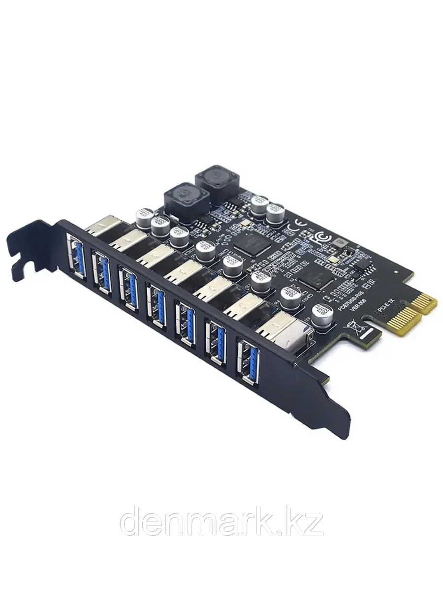 Плата расширения PCI-E на USB 3.2 x7 портов 5 Гбит/с