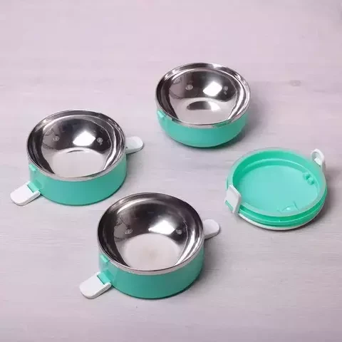 Термос многоярусный для домашних обедов Lunch Box Smile KM-212x (Голубой / 2 секции)