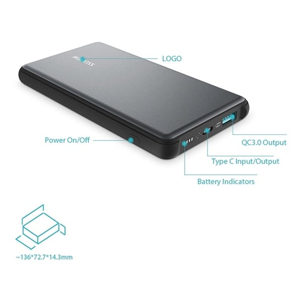 Romoss Power Bank 10000mAh Black - MTPROMT10BK