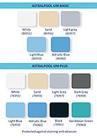 Пленка ASTRALPOOL UNI PLUS Adriatic Blue (синяя), 1,5 мм, 1,65х25 м