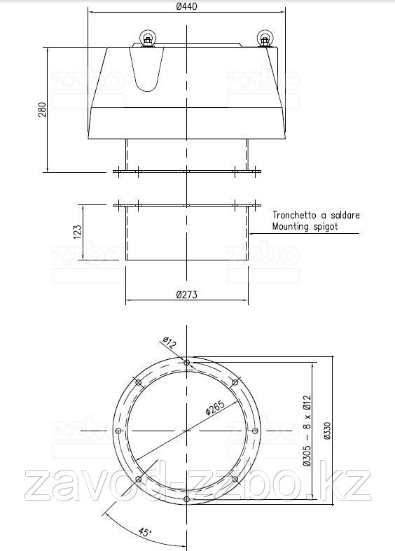 Клапан сброса избыточного давления VDS273