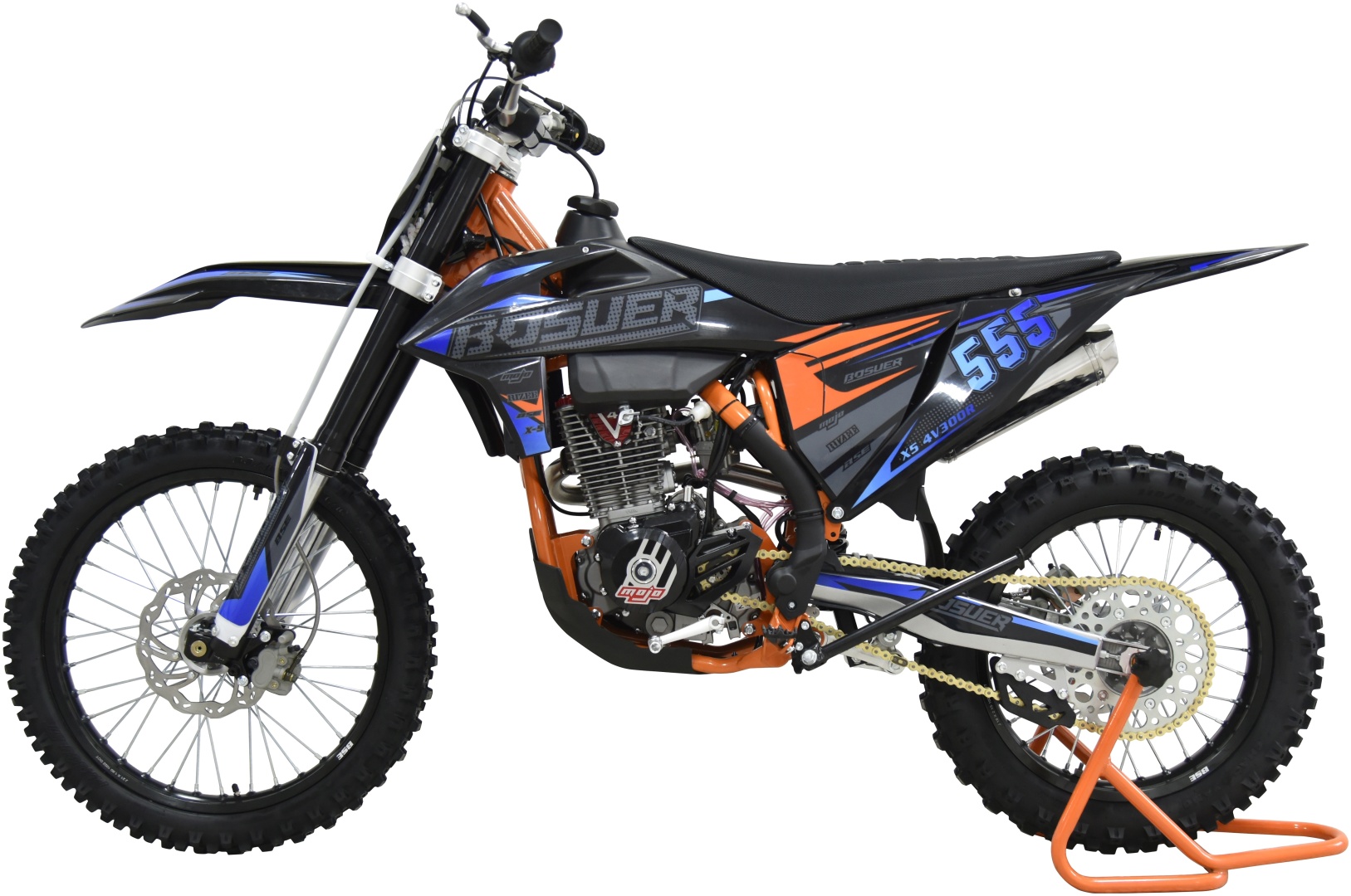 Мотоцикл BSEmoto BOSUER X5 4V300R черный, синий, оранжевый