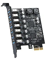 Плата расширения PCI-E на USB 3.2 x7 портов 5 Гбит/с3