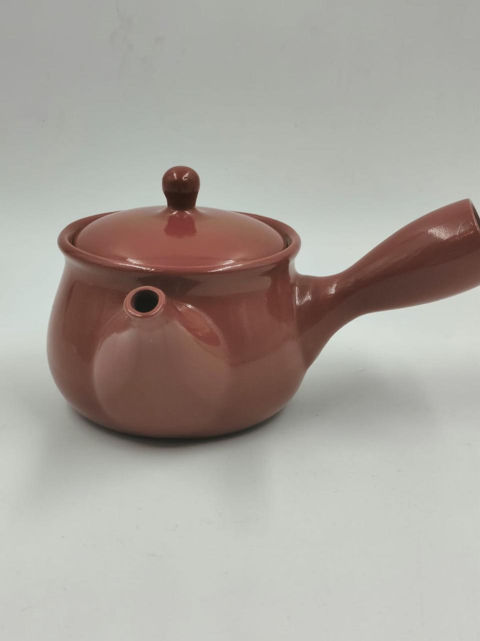 Японский керамический чайник кюсу с боковой ручкой