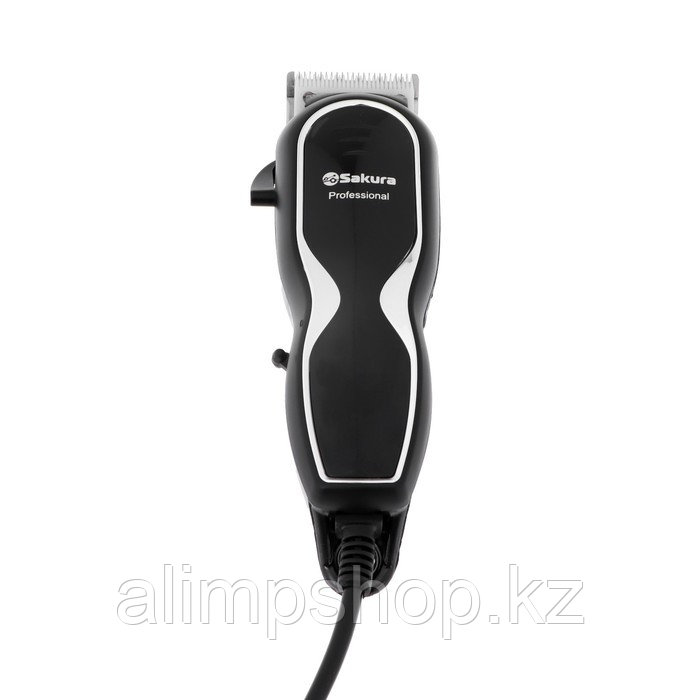 Машинка для стрижки Sakura SA-5113BK Professional, 10 Вт, 1-12 мм, 4 насадки 220 В, чёрная