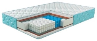 Матрас Элит Престиж кокос 120/200, 120x200x20 см, чехол хлопок, жаккард