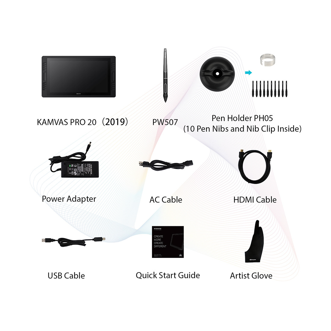 Графический планшет Huion Kamvas Pro 20 (GT1901)