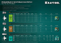 KRAFTOOL Nut-R, М8, уменьш. бортик, 250 шт, резьбовые заклепки стальные с насечками (311708-08)1