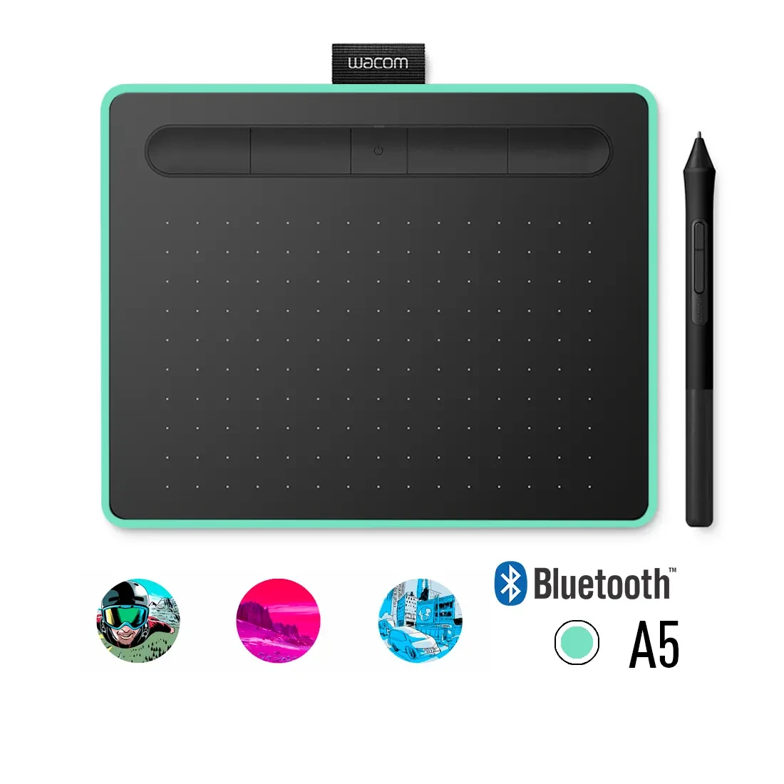 Графический планшет Wacom Intuos Medium Bluetooth (CTL-6100WLE-N) - Н0000027093