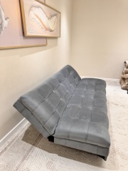 Xan mebel диван прямой Шанхай, обивка ткань, 80х190х55 см, серый8