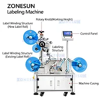 ZONESUN ZS-TB890 Автоматическая этикетировочная машина для рулонов с функцией подсчета рулонов4