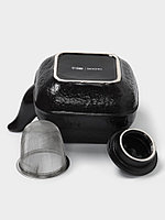 Чайник заварочный с ситом 0,85 л, Magistro Black Swan, черный2