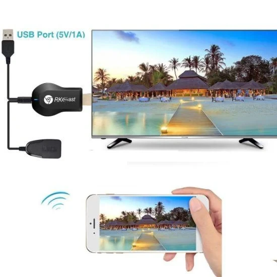 Медиаплеер для ТВ Anycast M9 Plus HDMI Wi-Fi. Медиа приставка