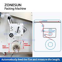 ZONESUN ZS-ZB350X горизонтальная упаковочная машина2