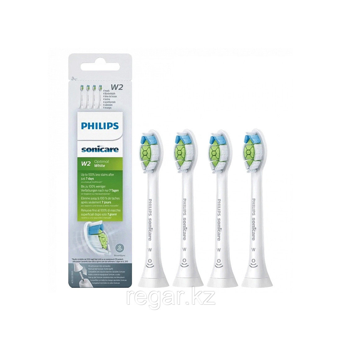 Стандартные насадки для звуковой зубной щетки Philips Sonicare Optimal White HX6064/10 4шт