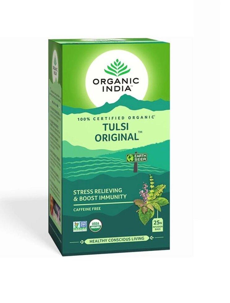 Чай с Тулси (25 пак, 1.74 г), Tulsi Original, Organic India под заказ из Индии за 45 дней