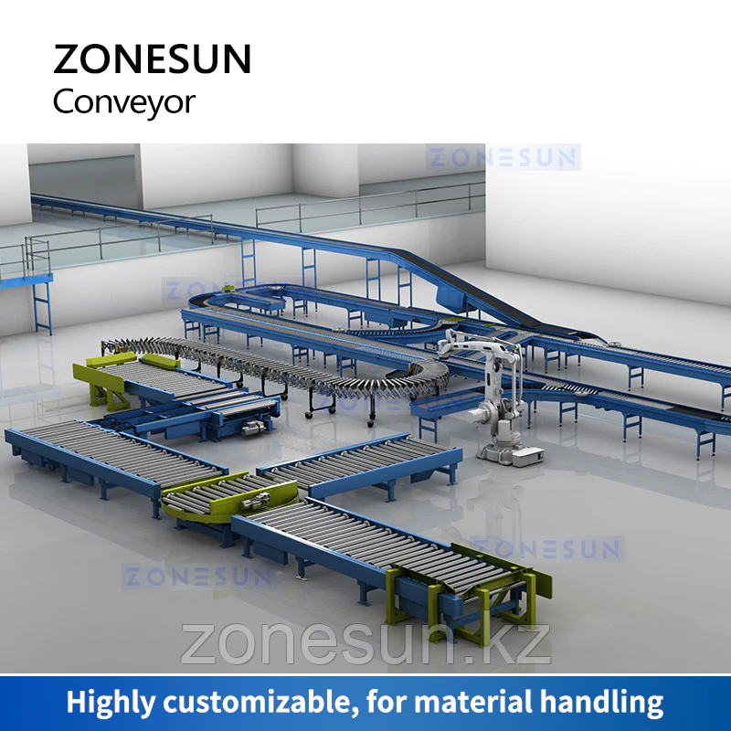 ZONESUN ZS-FCO600 ГИБКИЕ РАСШИРЯЕМЫЕ РОЛИКОВЫЕ КОНВЕЙЕРНЫЕ ЛЕНТЫ