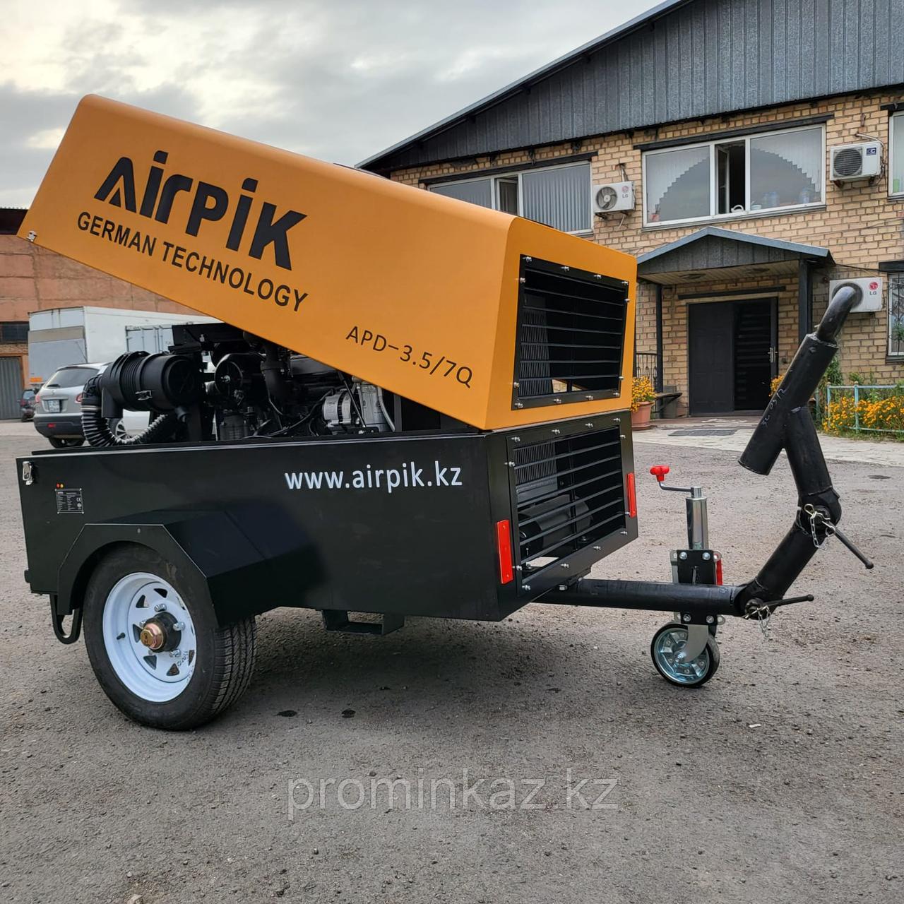 Дизельный винтовой компрессор AirPIK APD-3.5/7Q, 3,5м³/мин, 7бар