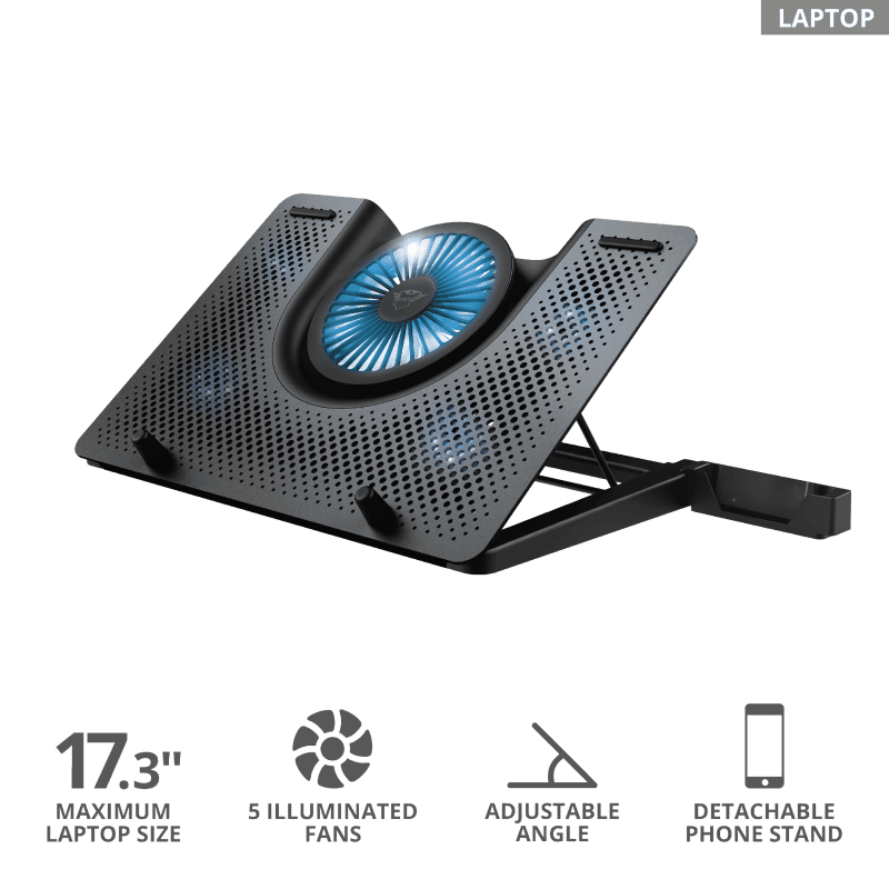 Подставка для ноутбука Trust GXT 1125 Quno черный