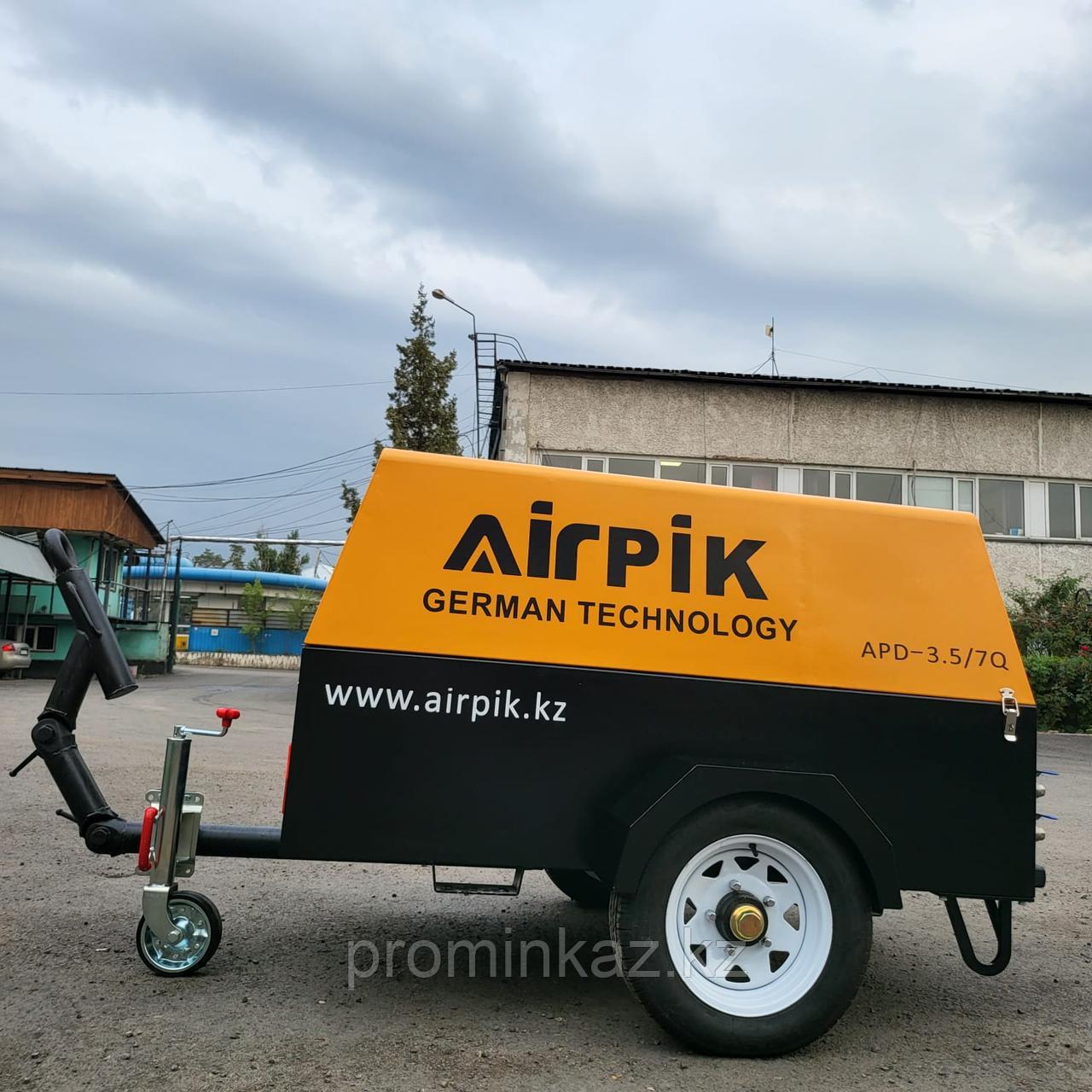 Дизельный винтовой компрессор AirPIK APD-3.5/7Q, 3,5м³/мин, 7бар