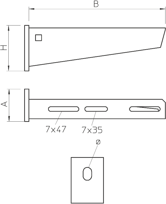 Кронштейн 210 мм AW 30 21 FT