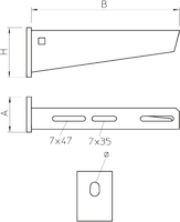 Кронштейн 210 мм AW 30 21 FT1
