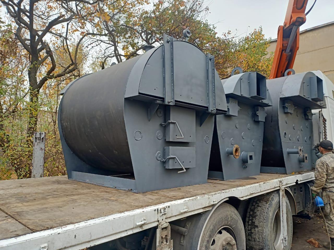 КТГ-1000кВт Котёл на твёрдом топливе, водогрейный горизонтальный стальной